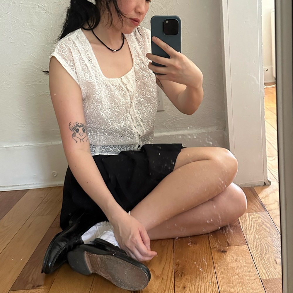 Vintage eyelet top
